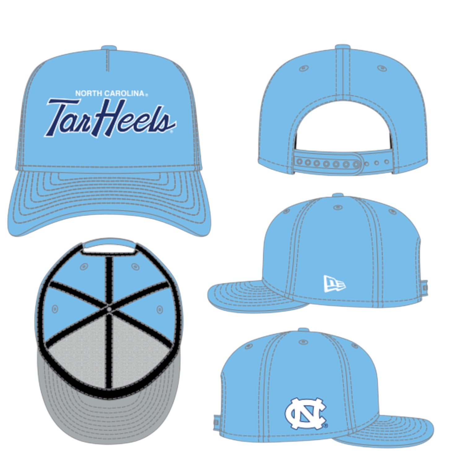 NEW ERA: Tarheels Snapback 60592126